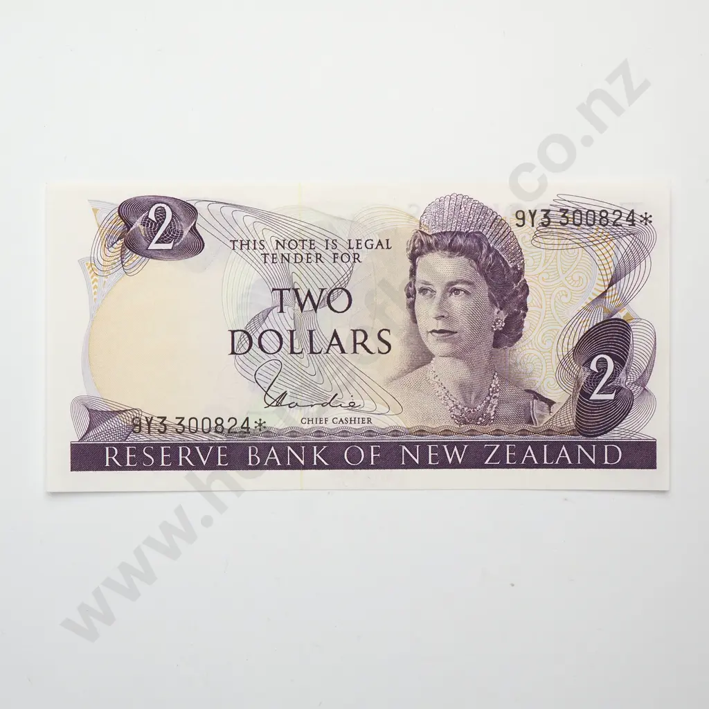 HARDIE STAR NOTE 2 DOLLARS BANKNOTE aUNC Image 1++