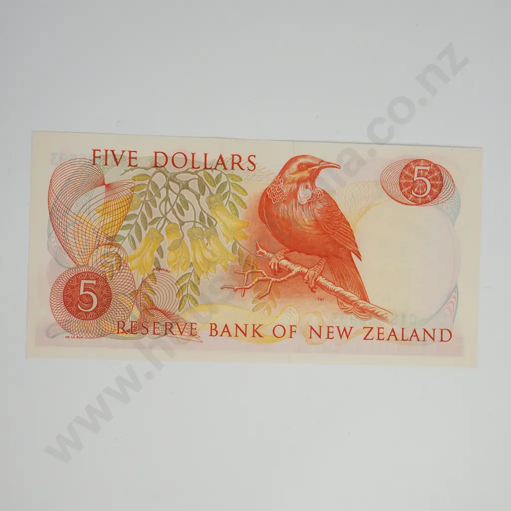 WILKS 5 DOLLARS BANKNOTE ND(1968-75) P.165b Almost UNCIRCULATED CV$400 Image 1++