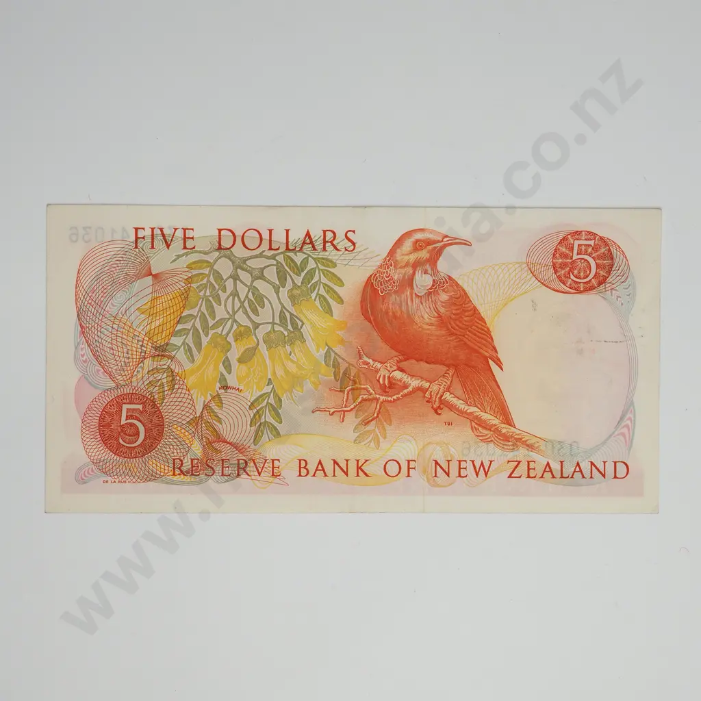 WILKS 5 DOLLARS BANKNOTE ND(1968-75) P.165b Good EXTREMELY FINE CV$300 Image 1++