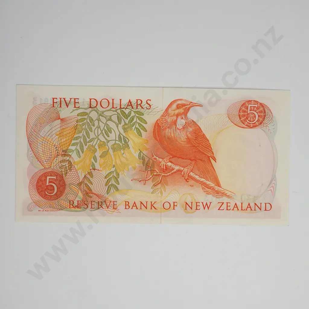 KNIGHT 5 DOLLARS BANKNOTE ND(1975-77) P.165c Almost UNCIRCULATED CV$100 Image 1++