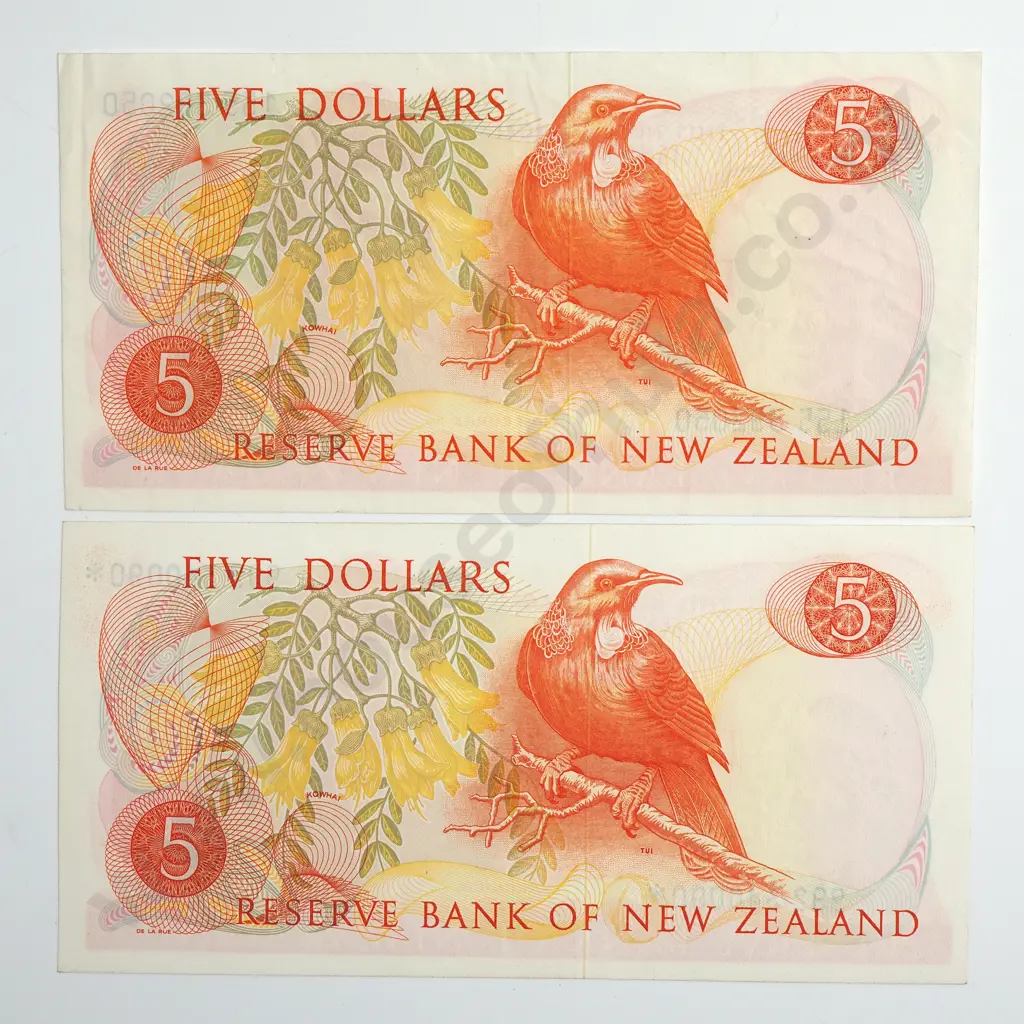 HARDIE TYPE I STAR NOTE & 5 DOLLARS BANKNOTES VERY FINE & EXTREMELY FINE Image 1++