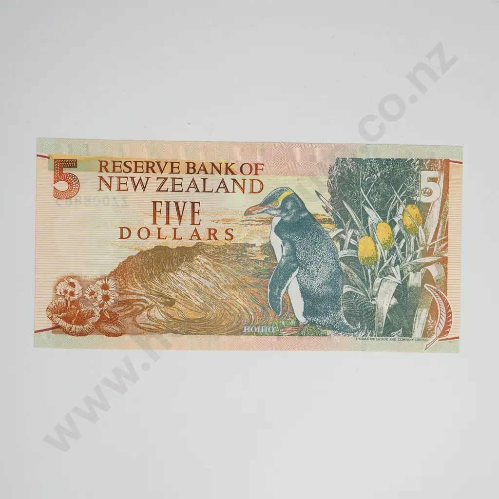 BRASH ZZ REPLACEMENT 5 DOLLARS BANKNOTE ND(1992) P.177a UNCIRCULATED CV$110 Image 1++