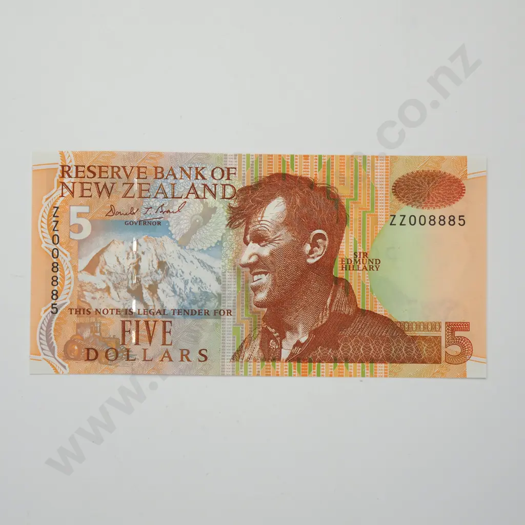 BRASH ZZ REPLACEMENT 5 DOLLARS BANKNOTE ND(1992) P.177a UNCIRCULATED CV$110 Image 1++