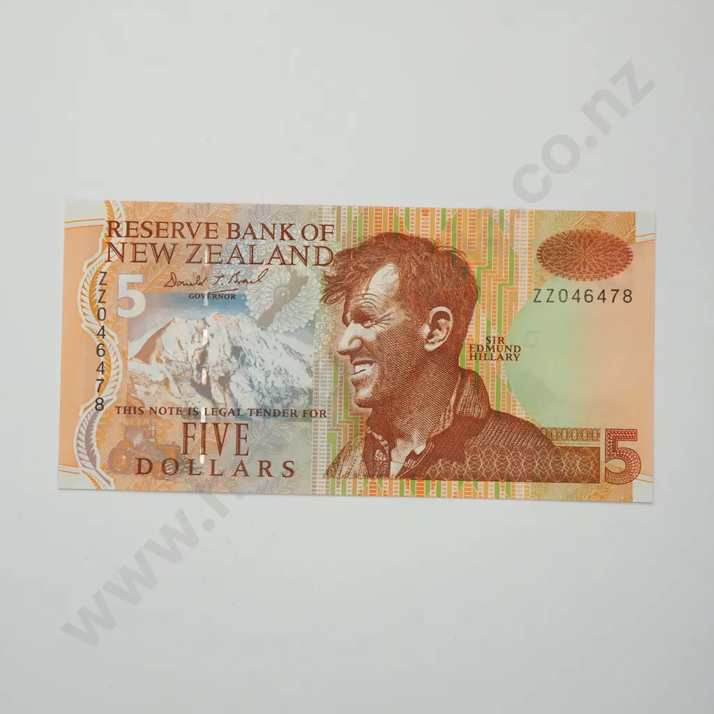 BRASH ZZ REPLACEMENT 5 DOLLARS BANKNOTE ND(1993-97) P.177c UNCIRCULATED CV$60 Image 1++