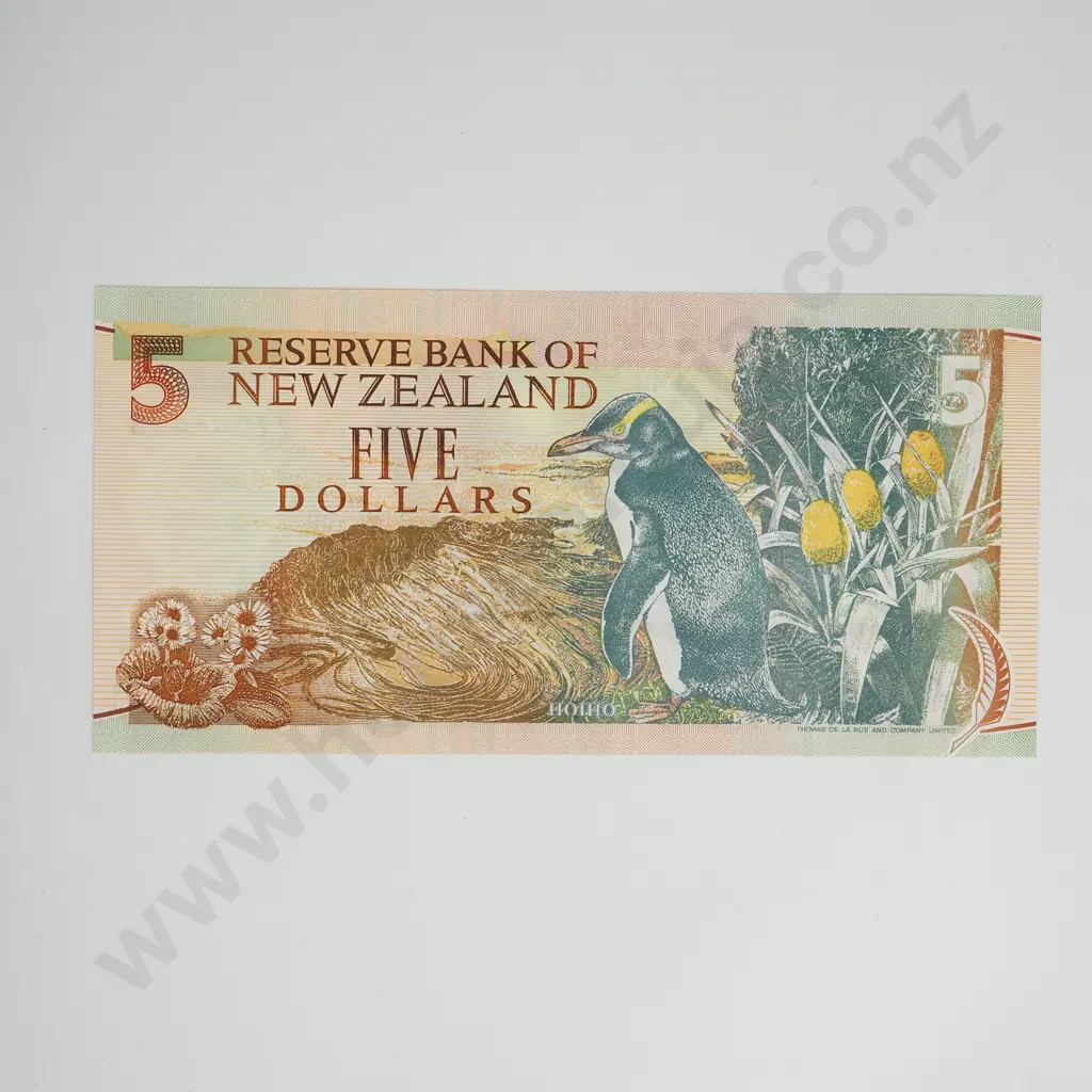 BRASH ZZ REPLACEMENT 5 DOLLARS BANKNOTE ND(1993-97) P.177c UNCIRCULATED CV$60 Image 1++