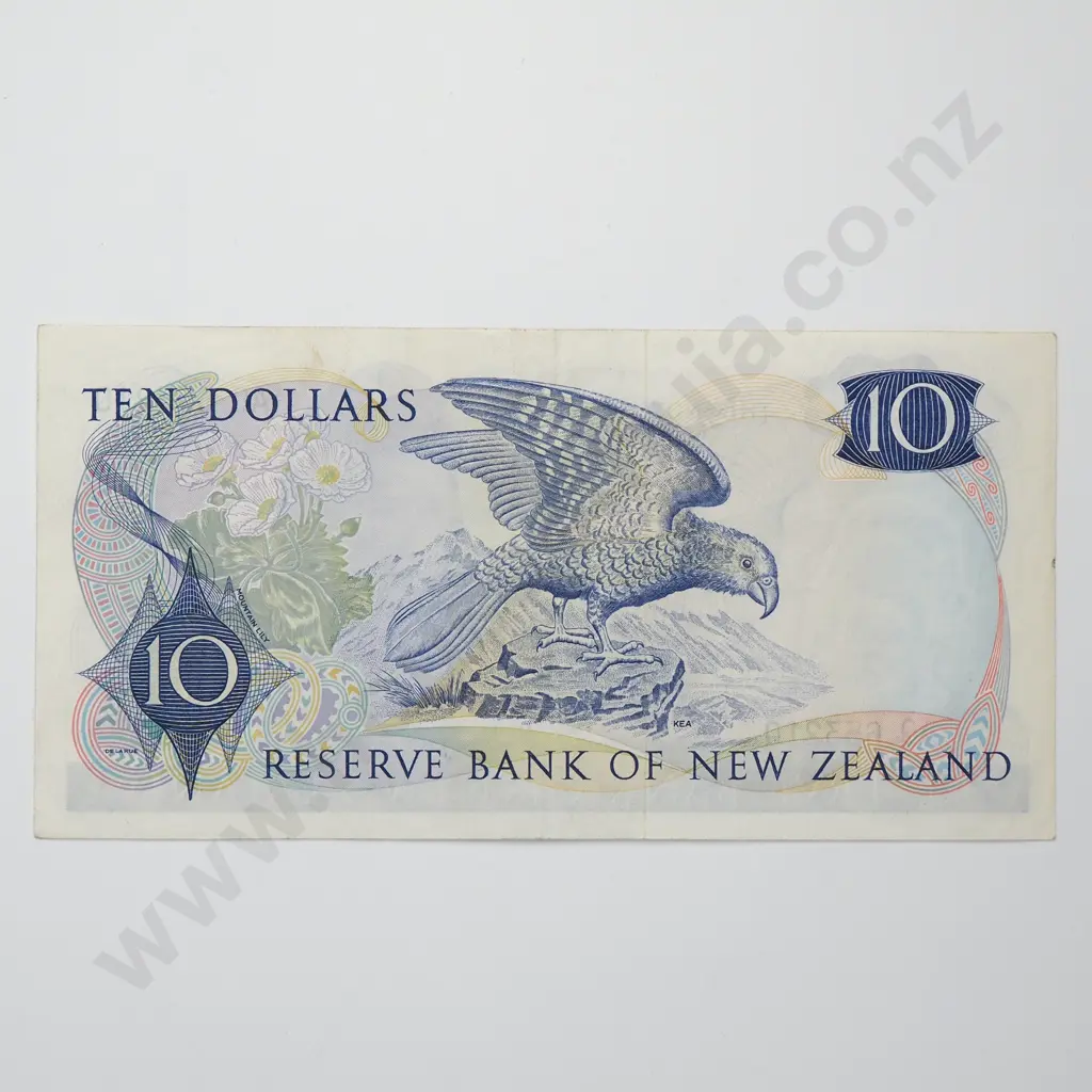 FLEMING 1ST PREFIX 10 DOLLARS BANKNOTE ND(1967-68) P.166a VERY FINE CV$100 Image 1++