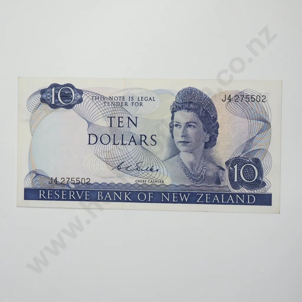 WILKS 10 DOLLARS BANKNOTE ND(1968-75) P.166b UNCIRCULATED CV$300 Image 1++