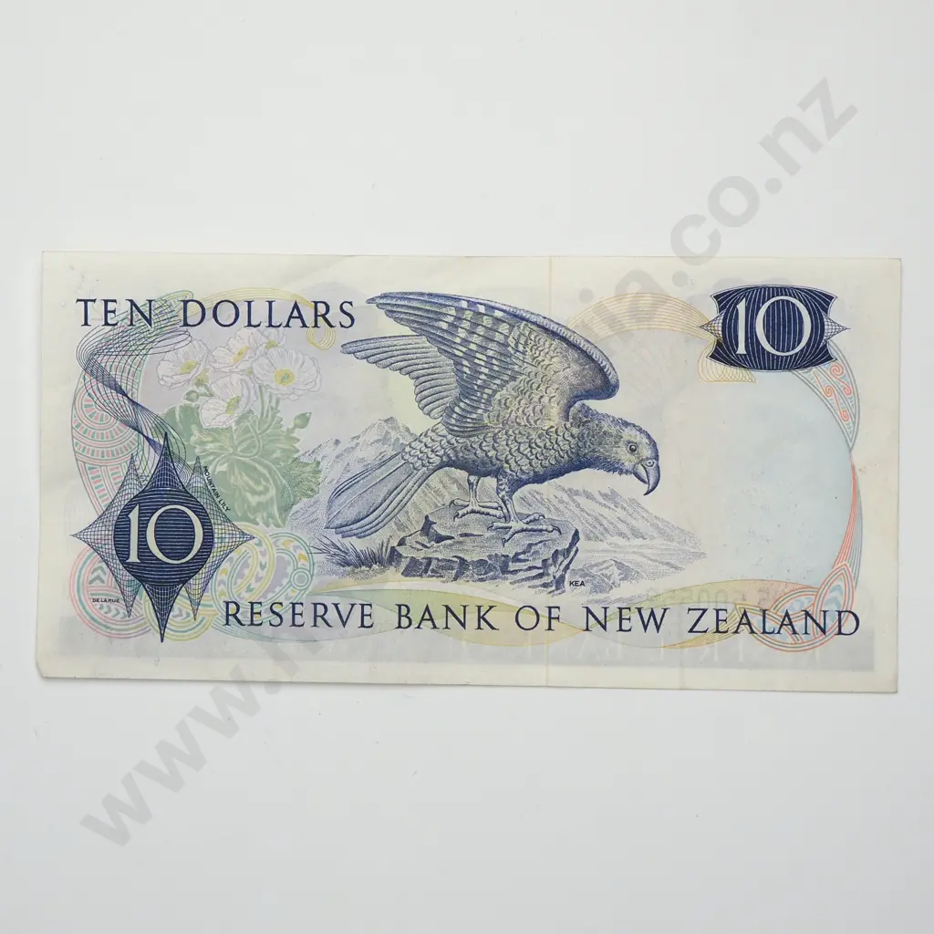 WILKS 10 DOLLARS BANKNOTE ND(1968-75) P.166b VERY FINE CV$60 Image 1++