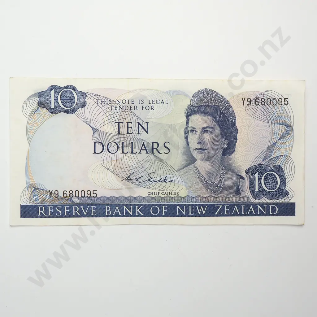 10 DOLLARS, WILKS SIGNATURE, PREFIX Y9 ( LAST PREFIX OF TYPE ), EXTREMELY FINE Image 1++