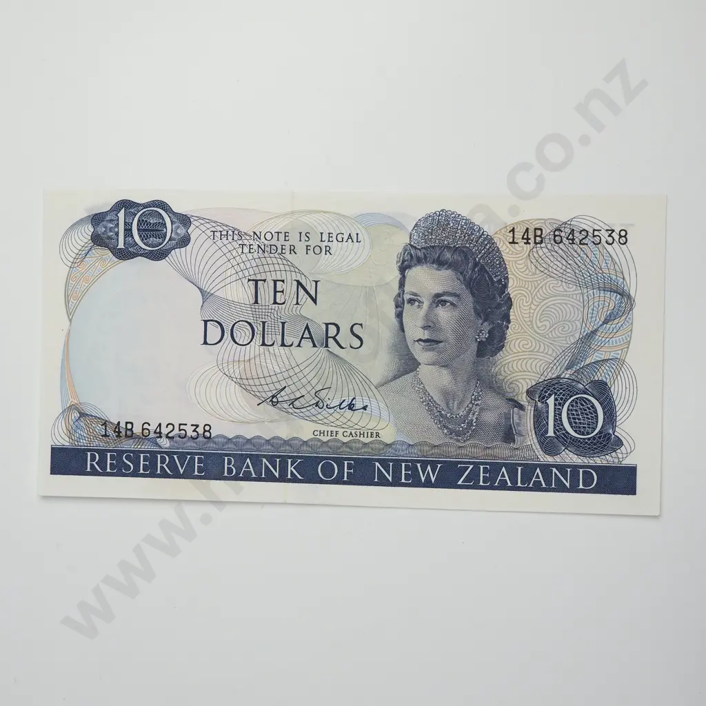 WILKS 10 DOLLARS BANKNOTE ND(1968-75) P.166b UNCIRCULATED CV$300 Image 1++