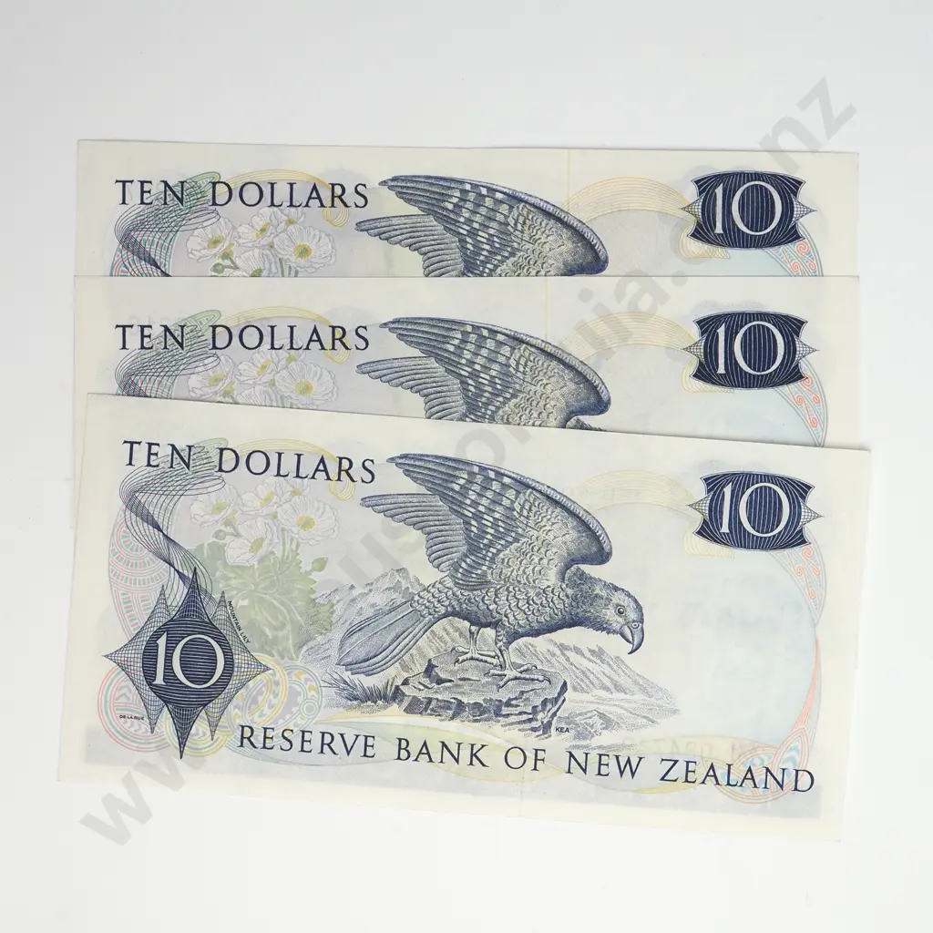 3 X 10 DOLLARS, KNIGHT SIGNATURE, PREFIXES 23L, aUNC Image 1++