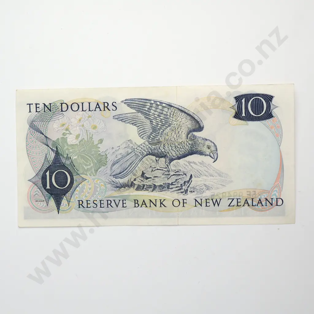 10 DOLLARS, KNIGHT SIGNATURE, PREFIX 25E ( LAST PREFIX OF SIGNATURE ), EXTREMELY FINE Image 1++