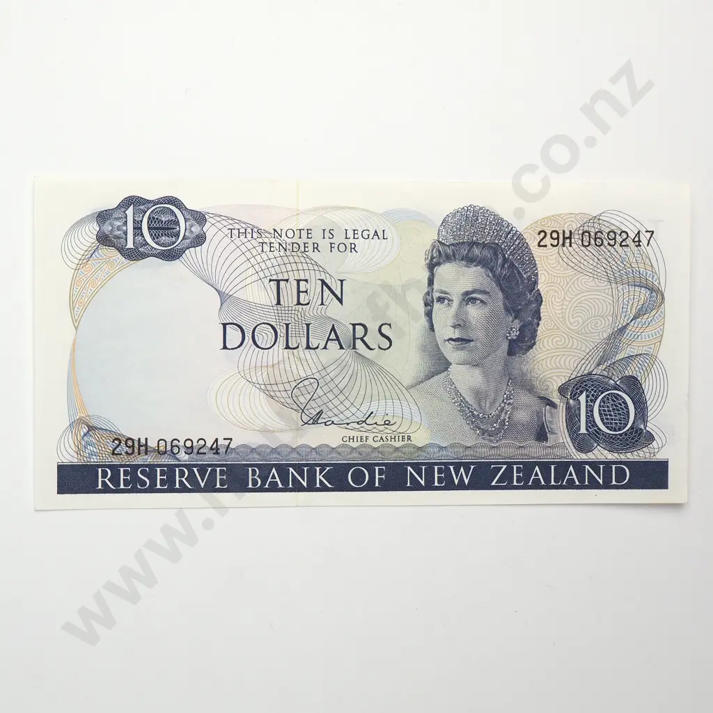 10 DOLLARS, HARDIE TYPE I SIGNATURE, PREFIX 29H, aUNC Image 1++