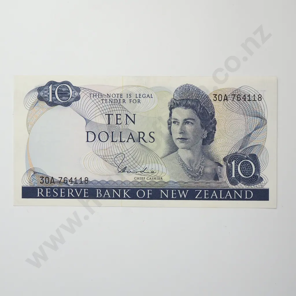 HARDIE 10 DOLLARS BANKNOTE ND(1977-81) P.166d Almost UNCIRCULATED CV$125 Image 1++
