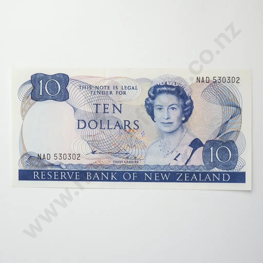 HARDIE TYPE II 10 DOLLARS BANKNOTE ND(1981-85) P.172a Almost UNCIRCULATED CV$60 Image 1++