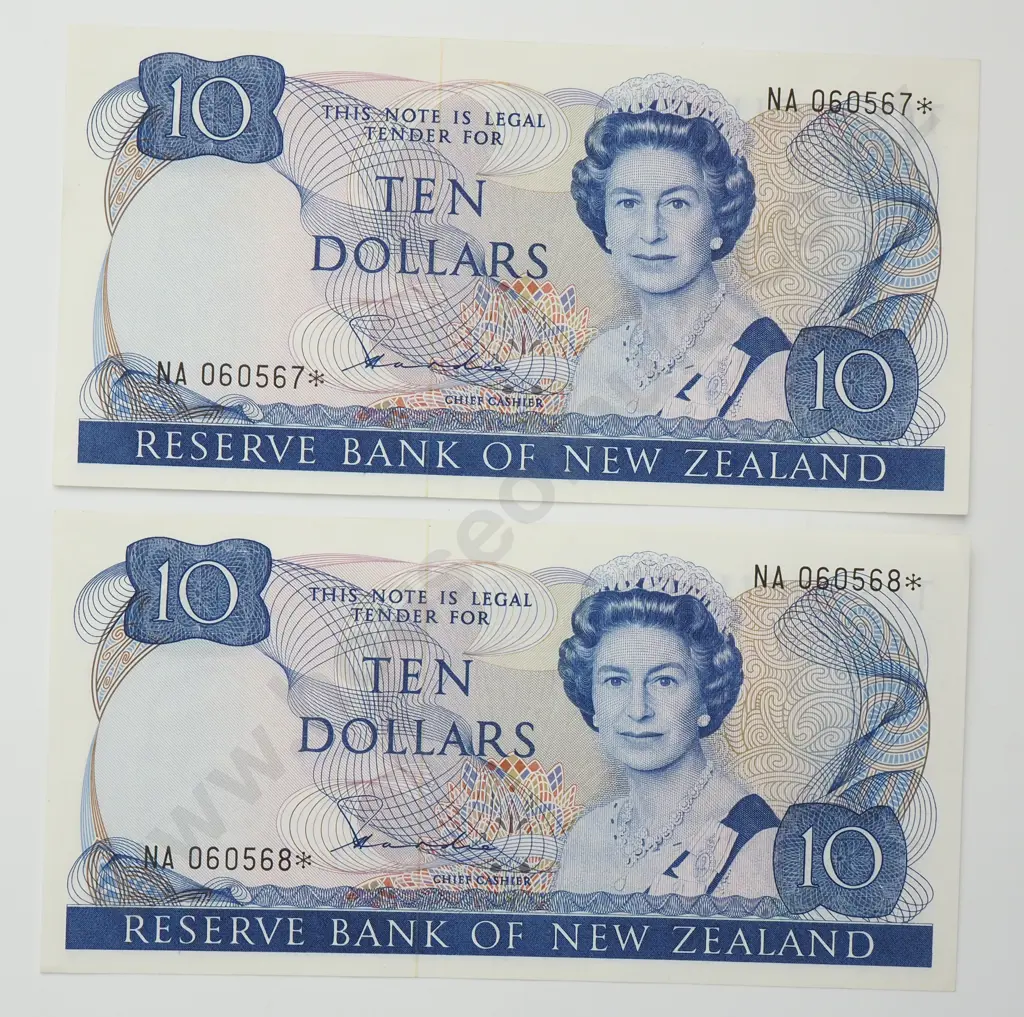 HARDIE CONSEC STAR NOTES 10 DOLLARS BANKNOTES ND(1981-85) P.172a Virt. UNCIRCULATED CCV$250 Image 1++