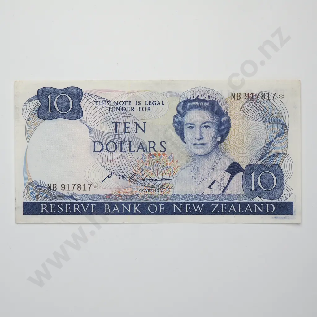 RUSSELL STAR NOTE 10 DOLLARS BANKNOTE ND(1985-89) P.172b VERY FINE CV$120 Image 1++