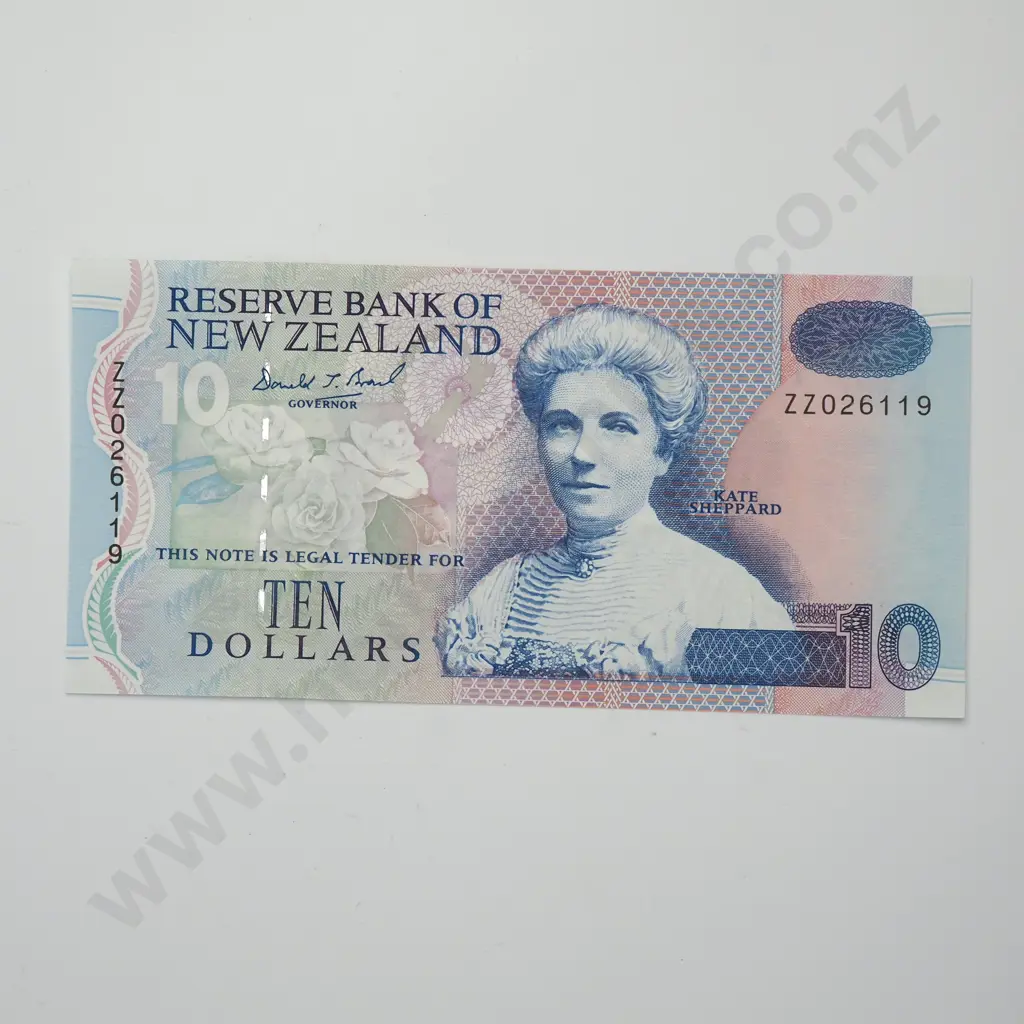 BRASH ZZ REPLACEMENT 10 DOLLARS BANKNOTE ND(1993) P.178a UNCIRCULATED CV$300 Image 1++
