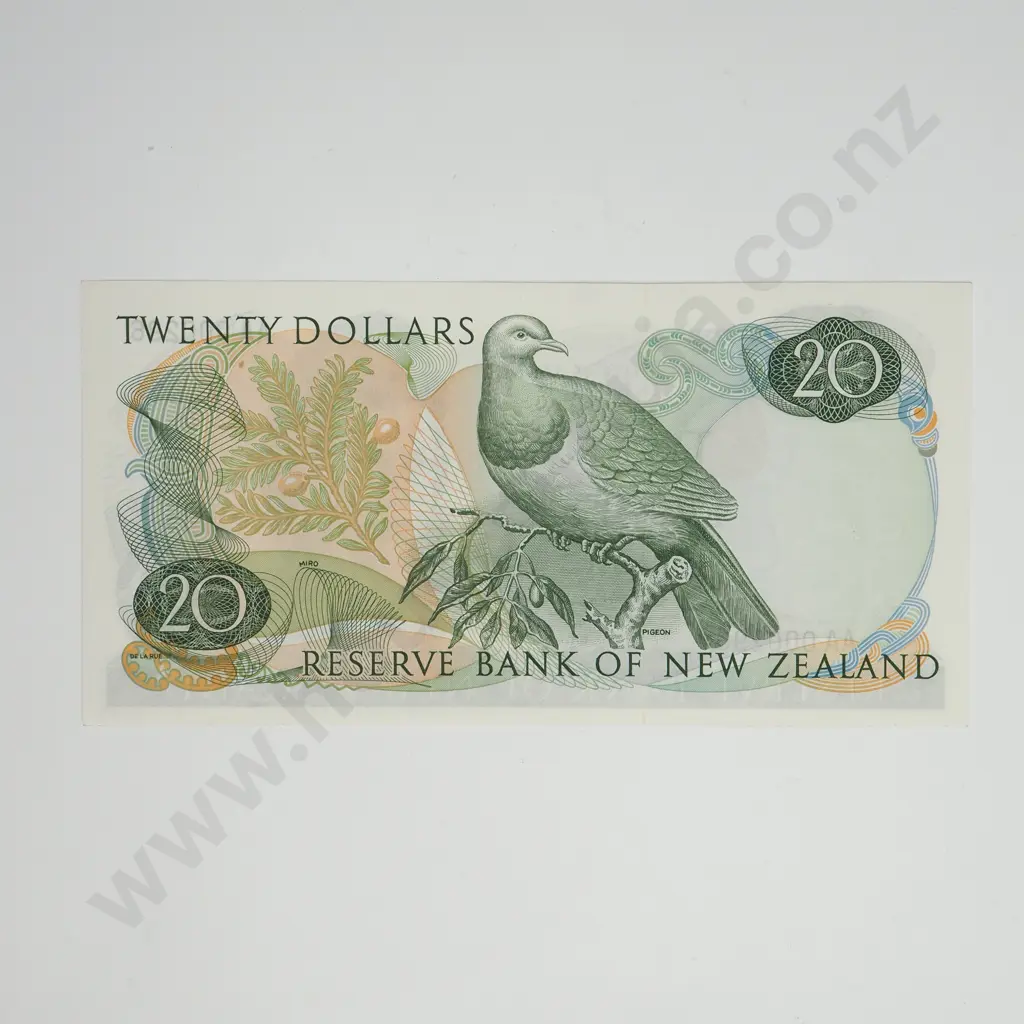 FLEMING 1ST PREFIX 20 DOLLARS BANKNOTE ND(1967-68) P.167a UNCIRCULATED CV$400 Image 1++