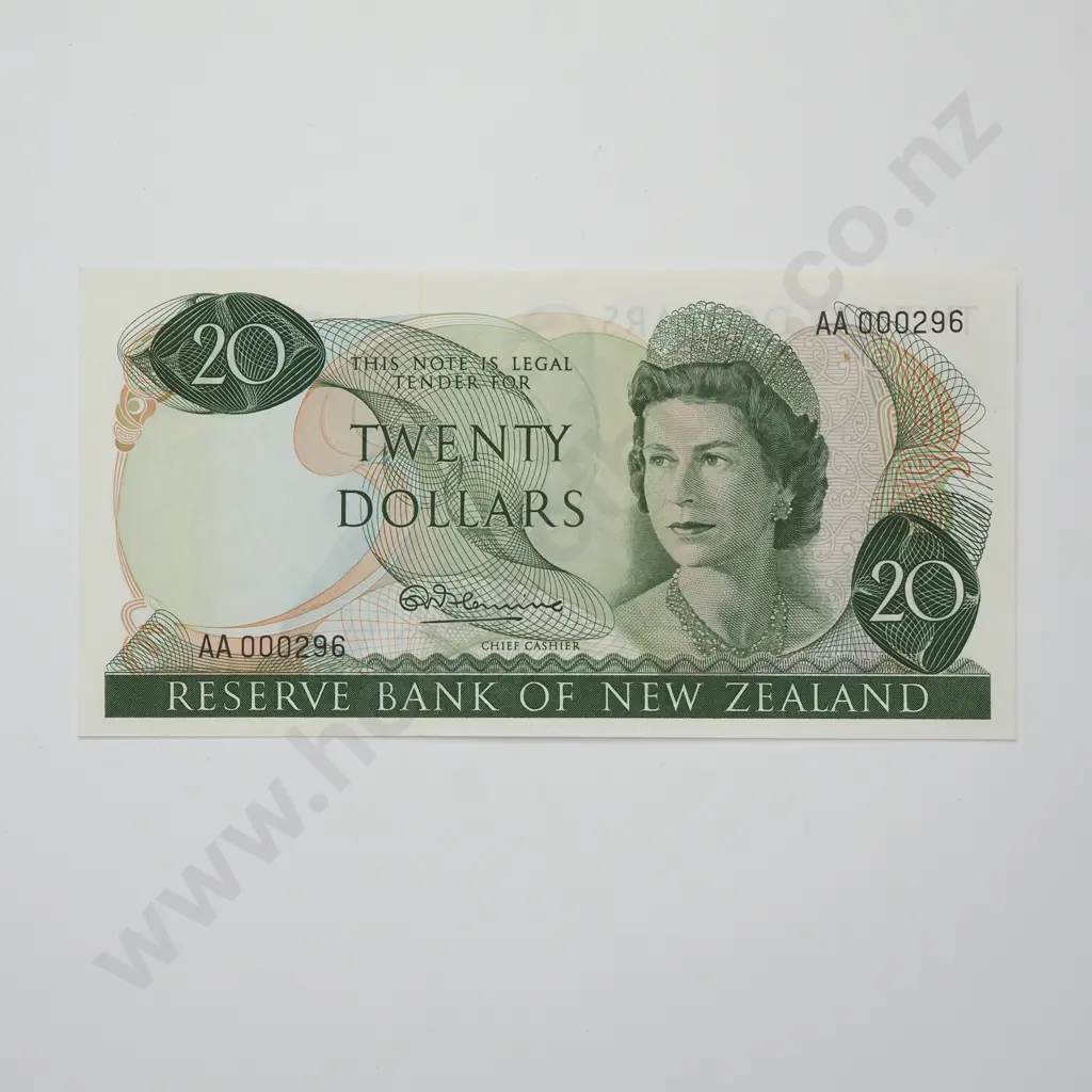 FLEMING 1ST PREFIX 20 DOLLARS BANKNOTE ND(1967-68) P.167a UNCIRCULATED CV$400 Image 1++
