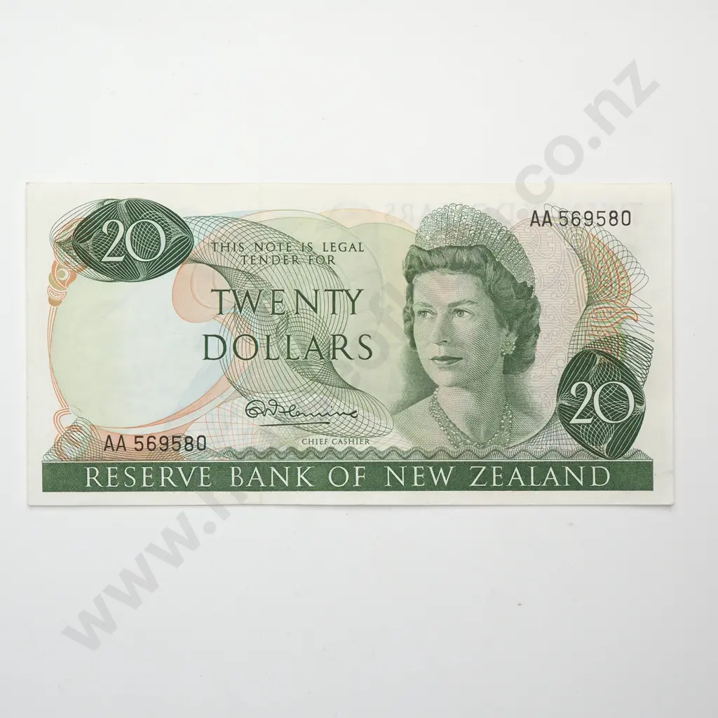 FLEMING 20 DOLLARS BANKNOTE FIRST PREFIX aUNC Image 1++