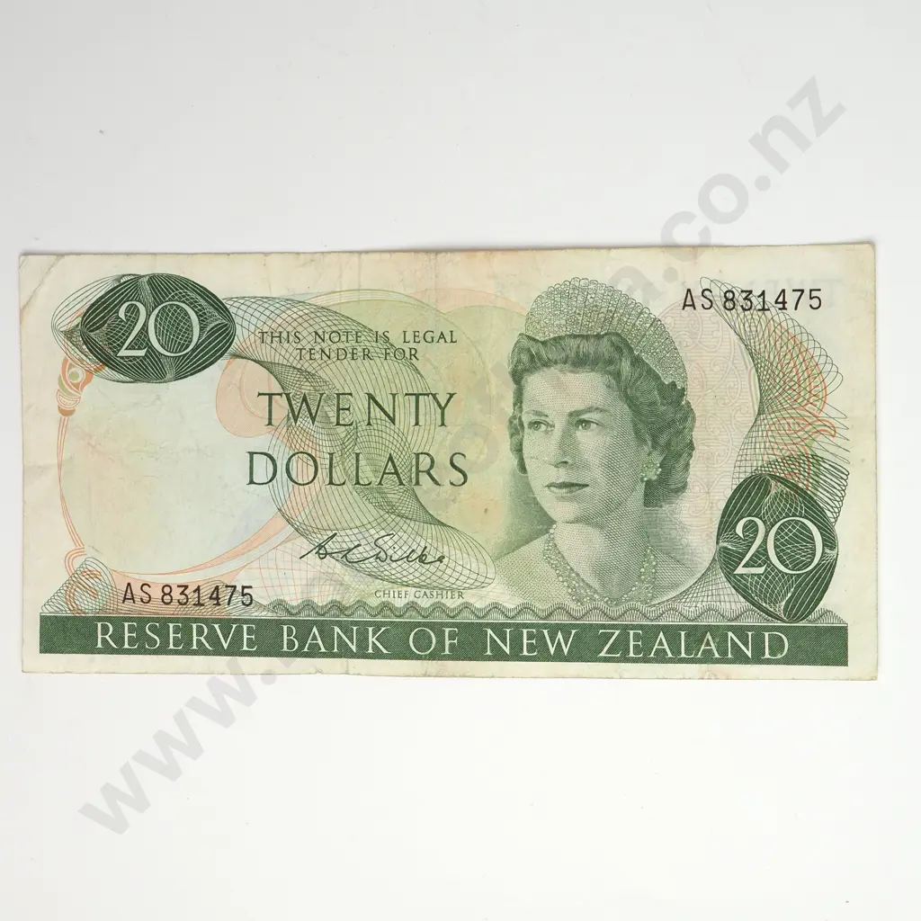 20 DOLLARS, WILKS SIGNATURE, PREFIX AS ( FIRST PREFIX OF SIGNATURE ), FINE Image 1++