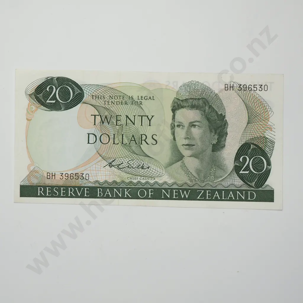 WILKS 20 DOLLARS BANKNOTE ND(1968-75) P.167b EXTREMELY FINE CV$175 Image 1++
