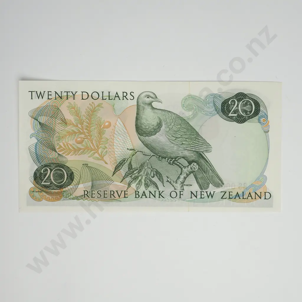 KNIGHT 1ST PREFIX LOW SERIAL 20 DOLLARS BANKNOTE ND(1975-77) P.167c UNCIRCULATED CV$800 Image 1++