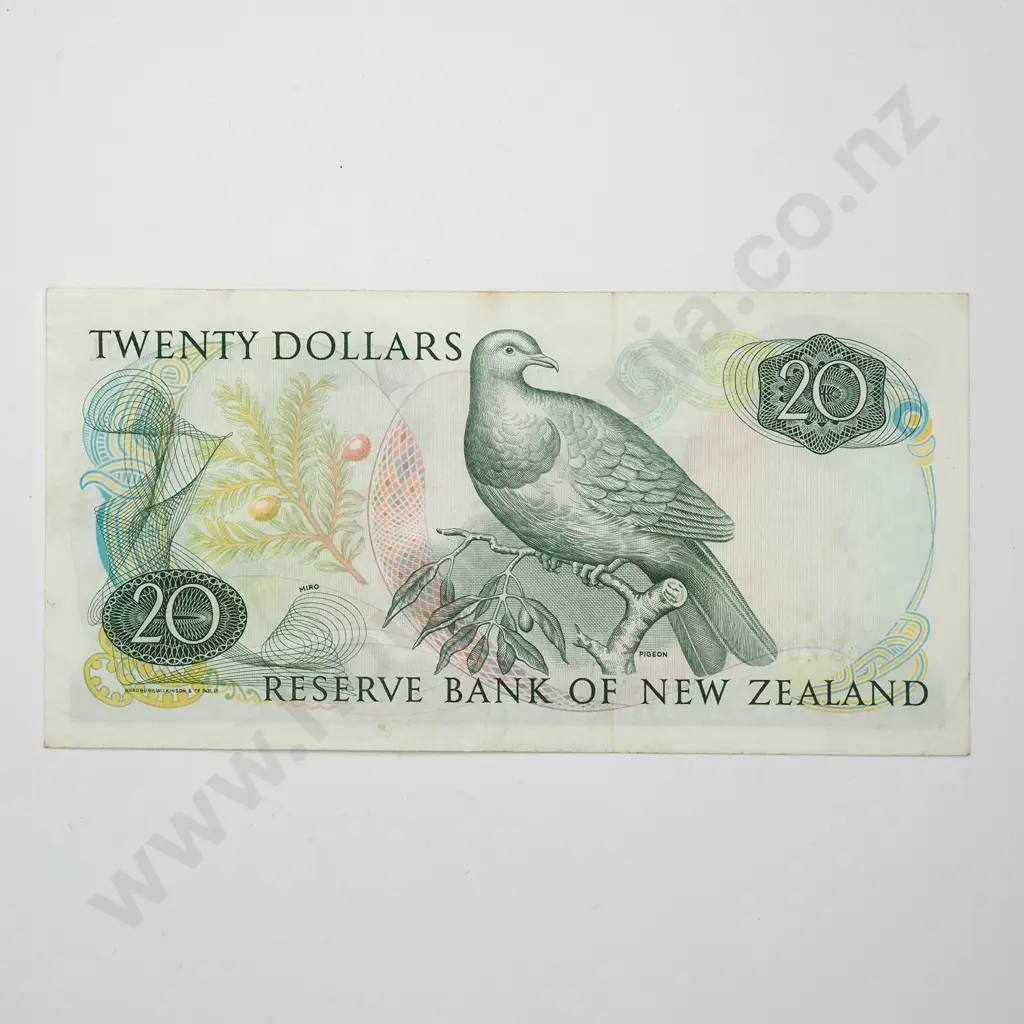 RUSSELL LAST PREFIX 20 DOLLARS BANKNOTE ND(1985-89) P.173b aEF CV$350 Image 1++