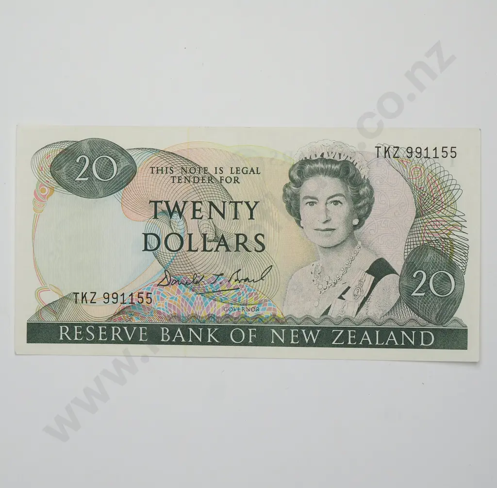 BRASH TYPE I LAST PREFIX 20 DOLLARS BANKNOTE ND(1989-91) P.173c aUNC CV$450 Image 1++