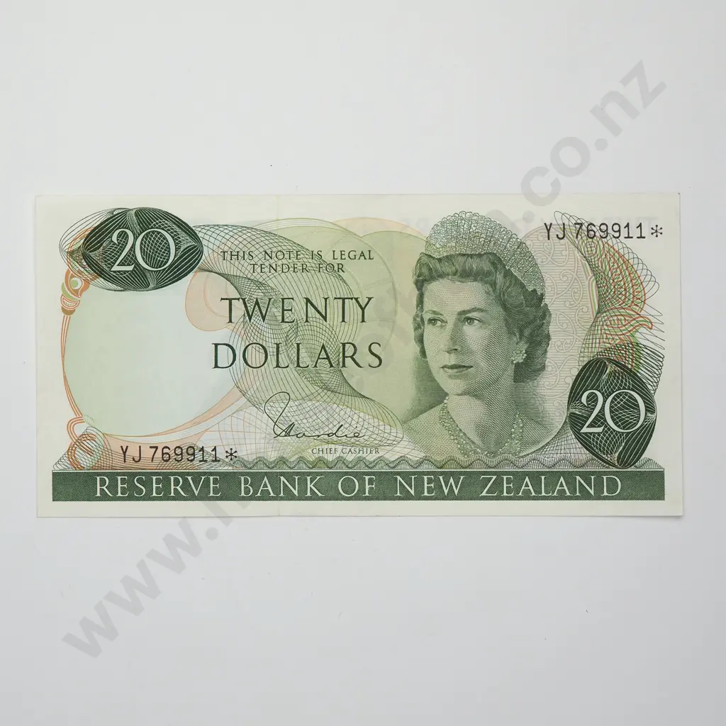 HARDIE TYPE I STAR NOTE 20 DOLLARS BANKNOTE ND(1977-81) P.167d aUNC CV$175 Image 1++