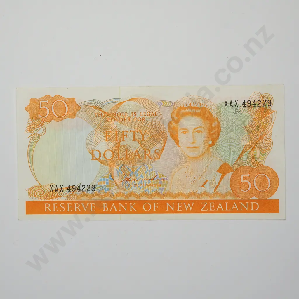 HARDIE 50 DOLLARS BANKNOTE ND(1983-85) P.174a Almost UNCIRCULATED CV$500 Image 1++