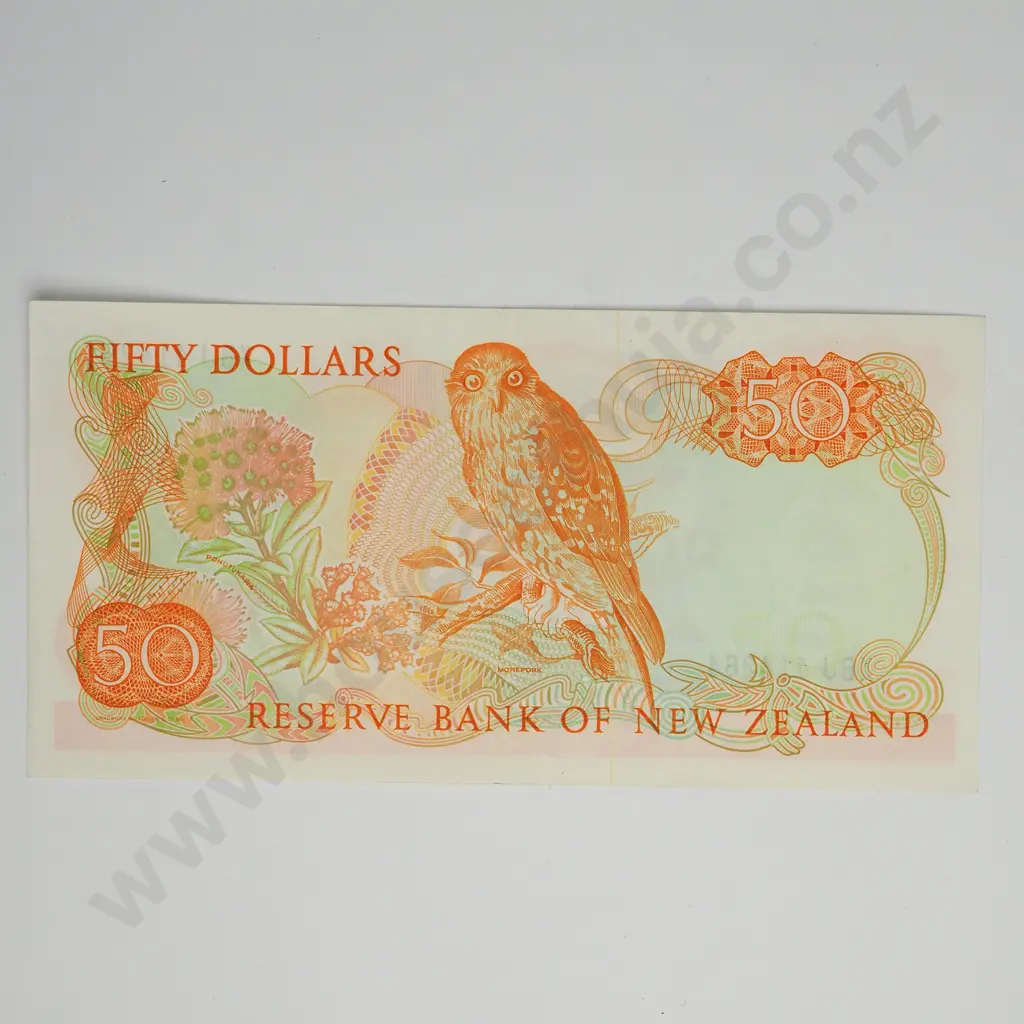 BRASH TYPE I 1ST PREFIX 50 DOLLARS BANKNOTE ND(1989-92) P.174b EXTREMELY FINE CV$350 Image 1++