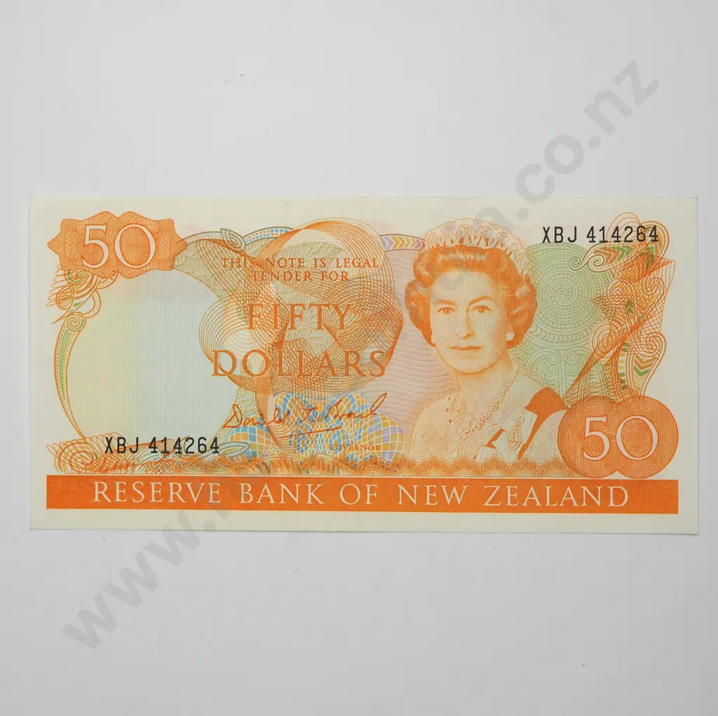 BRASH TYPE I 1ST PREFIX 50 DOLLARS BANKNOTE ND(1989-92) P.174b EXTREMELY FINE CV$350 Image 1++