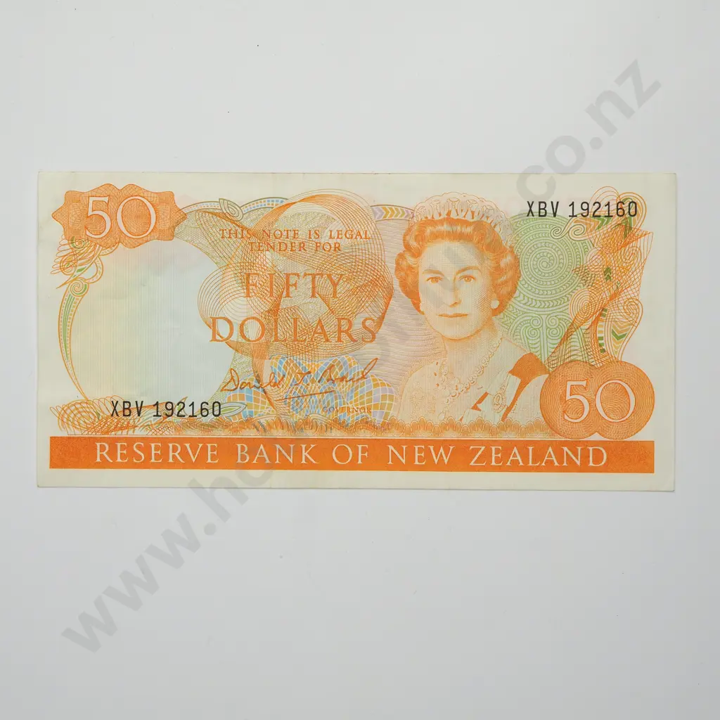 BRASH LAST PREFIX 50 DOLLARS BANKNOTE ND(1989-92) P.174b aEF CV$400 Image 1++
