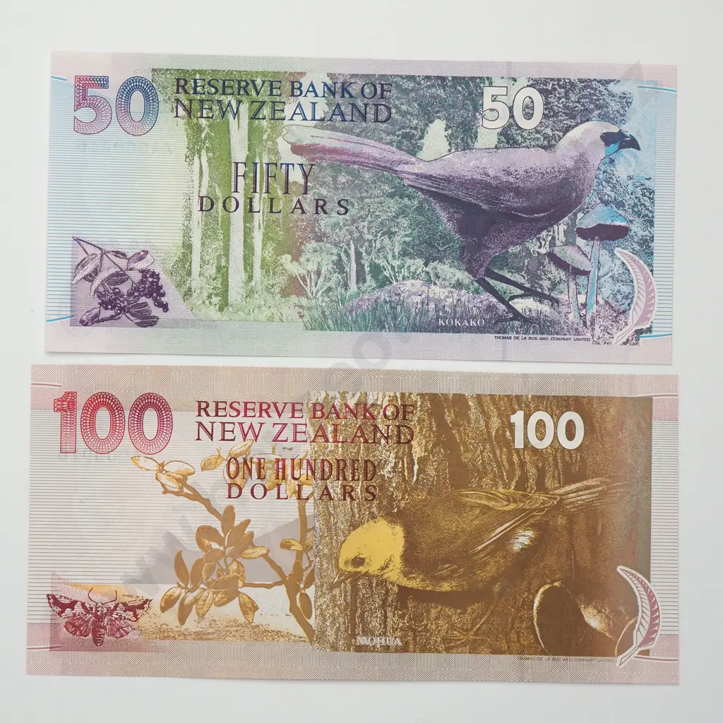 BRASH MATCHED SERIALS 50 & 100 DOLLARS BANKNOTES ND(1992) P.180,181A UNCIRCULATED CCV$700 Image 1++