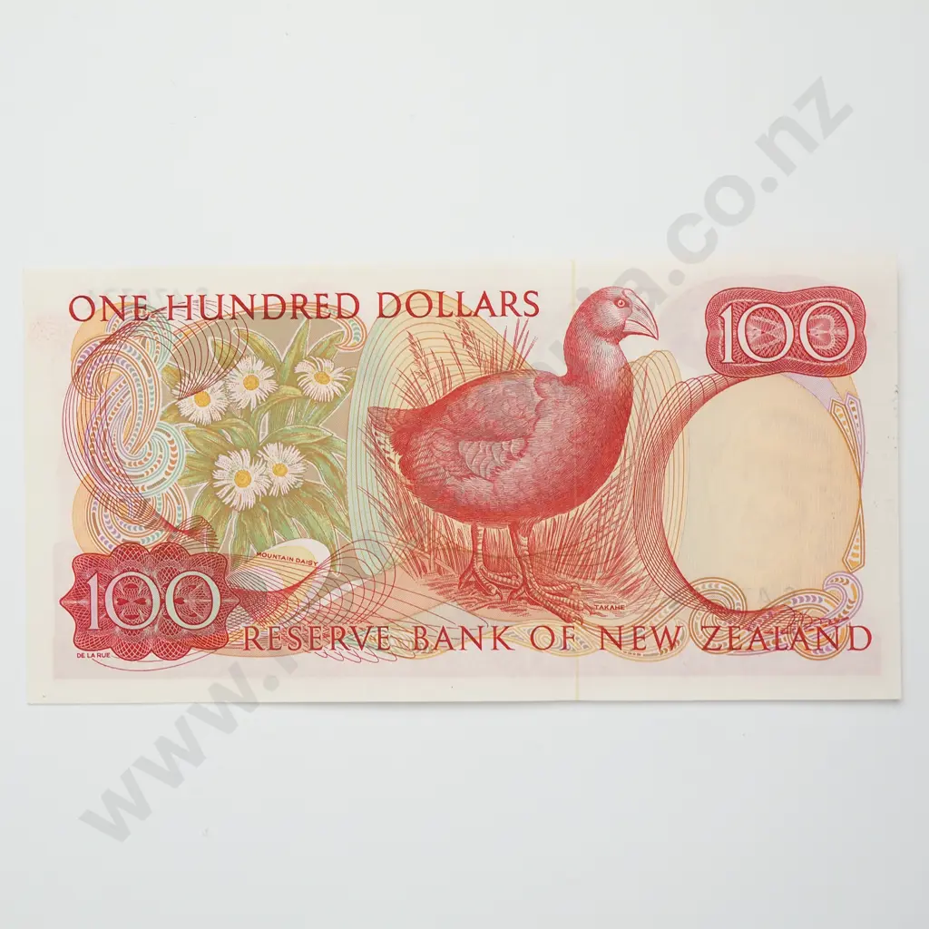 KNIGHT 100 DOLLARS BANKNOTE ND(1975-77) P.168b UNCIRCULATED CV$3250 Image 1++