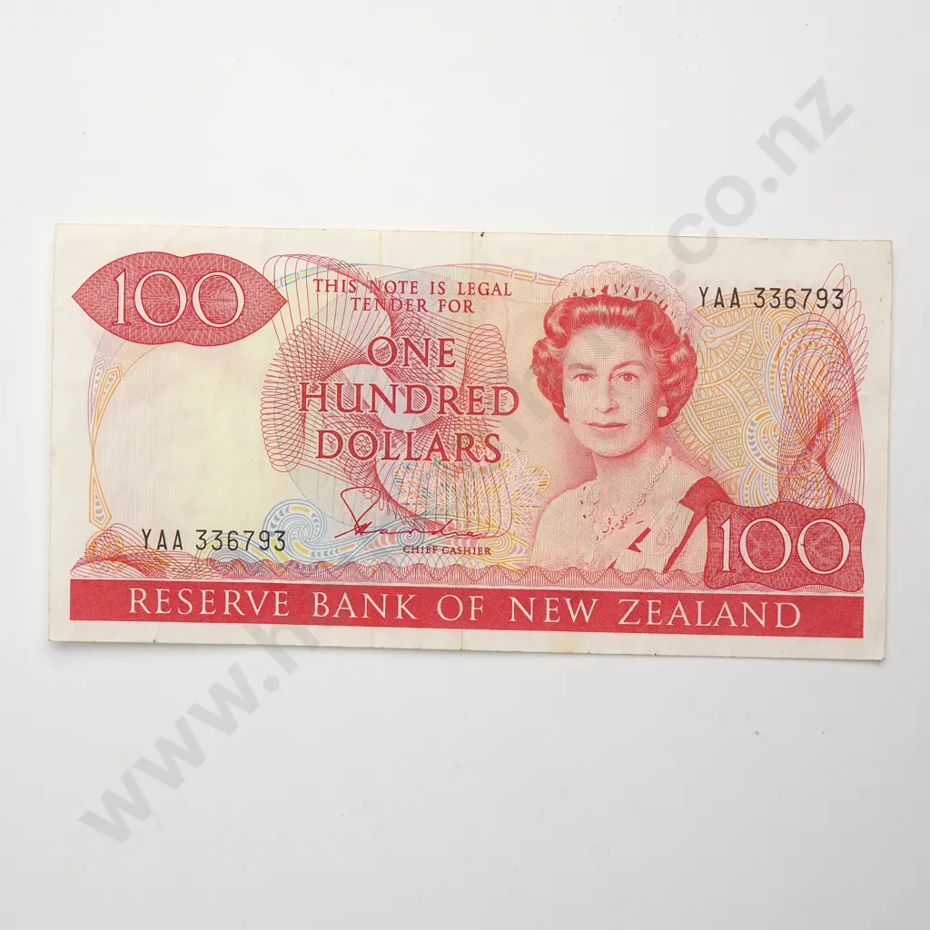100 DOLLARS, HARDIE TYPE II SIGNATURE, PREFIX YAA, FINE Image 1++