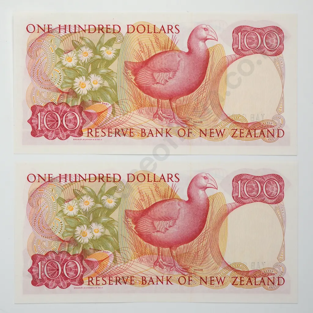 RUSSELL 1ST PREFIX 100 DOLLARS BANKNOTE ND(1985-89) P.175b UNCIRCULATED CV$3000 Image 1++
