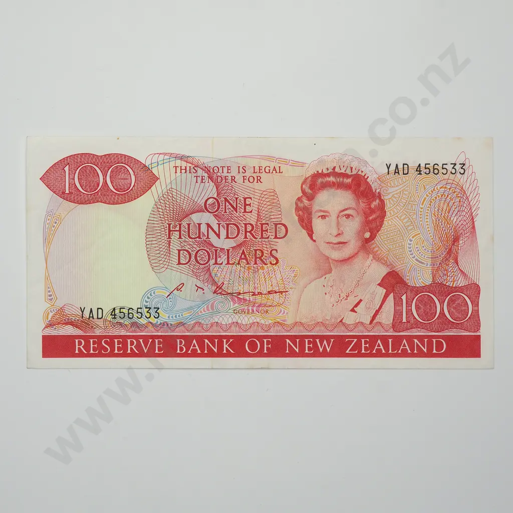 RUSSELL LAST PREFIX 100 DOLLARS BANKNOTE ND(1985-89) P.175b EXTREMELY FINE CV$475 Image 1++
