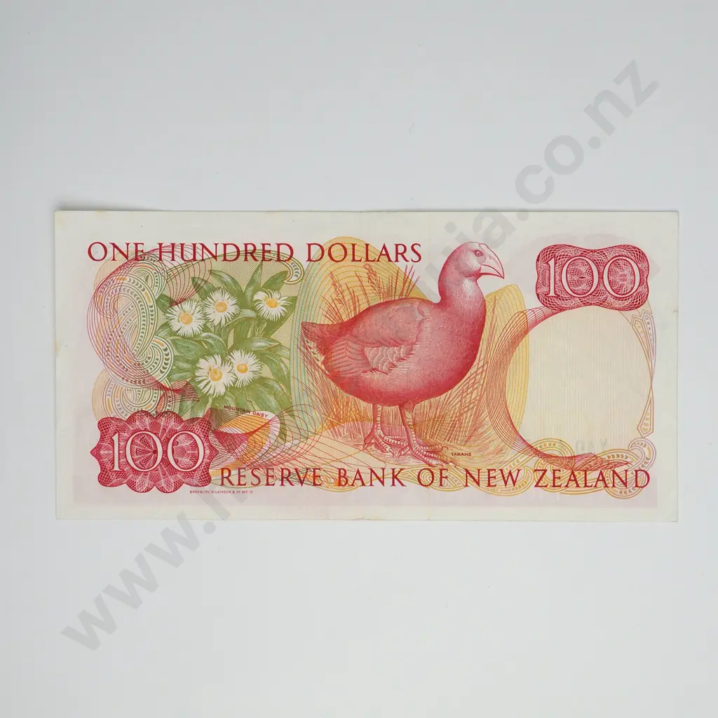 RUSSELL LAST PREFIX 100 DOLLARS BANKNOTE ND(1985-89) P.175b EXTREMELY FINE CV$475 Image 1++