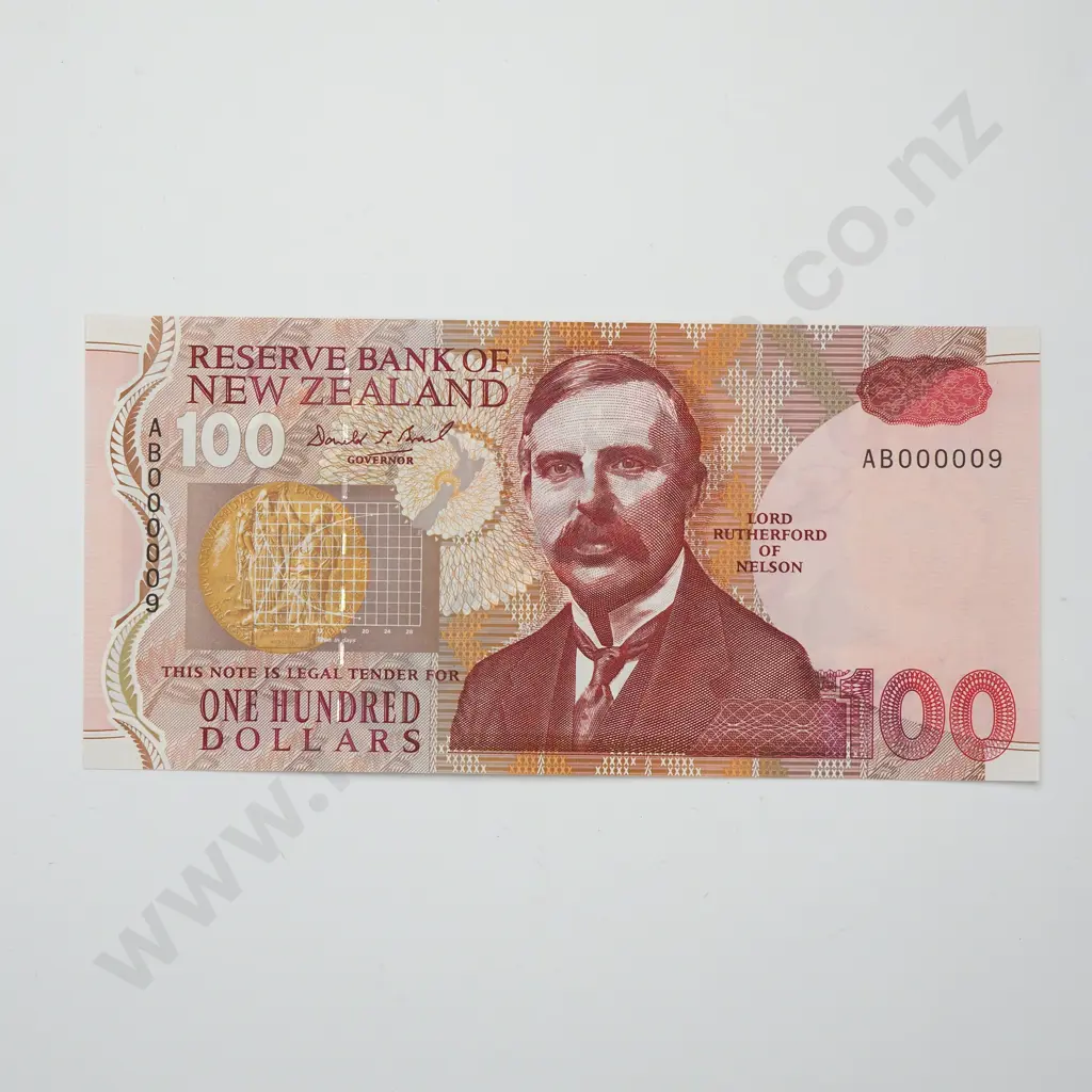 BRASH LOW SERIAL 100 DOLLARS BANKNOTE ND(1992-99) P.181a UNCIRCULATED CV$450 Image 1++
