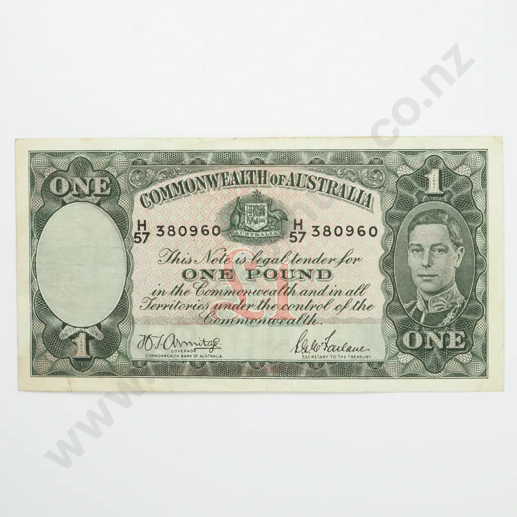 AUSTRALIA 1 pound, 1942, A.VF Image 1++