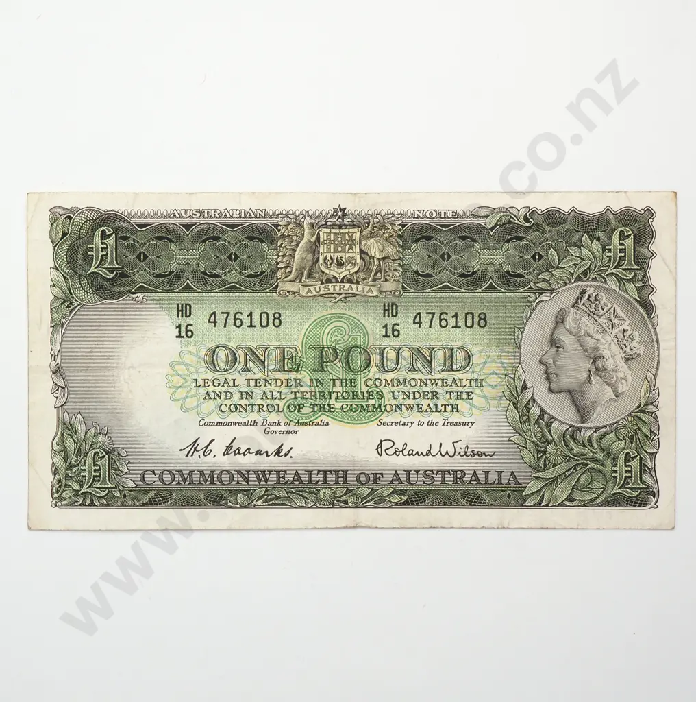 AUSTRALIA Coombs Wilson 1 pound Image 1++