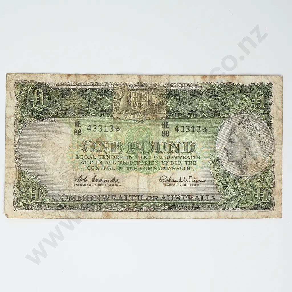 AUSTRALIA Coombs Wilson 1 pound star note Image 1++