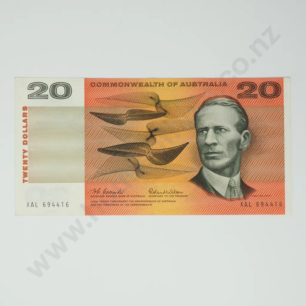 AUSTRALIA 20 dollars, 1966, A.EF Image 1++