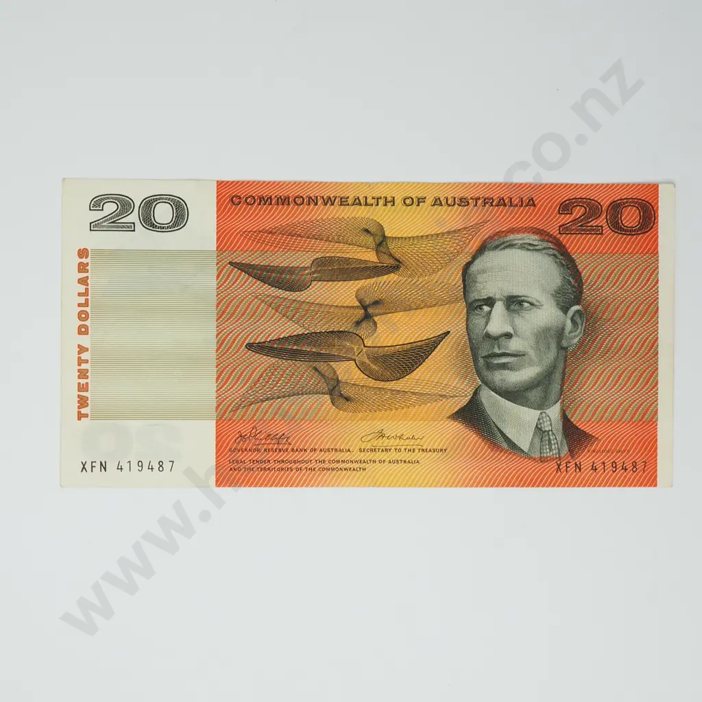 AUSTRALIA 20 dollars, 1972, EF Image 1++