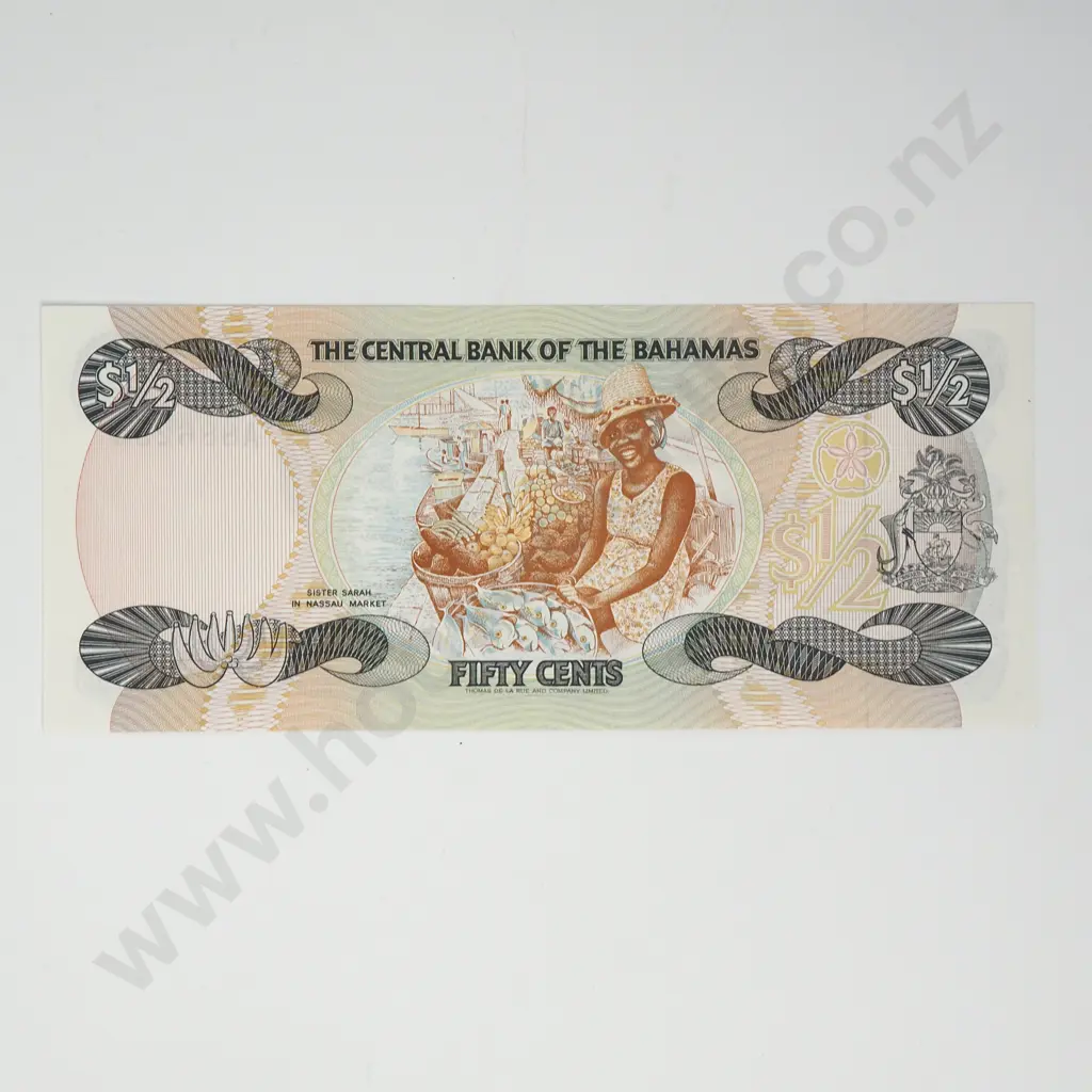BAHAMAS 50 cents, 1984, UNC Image 1++