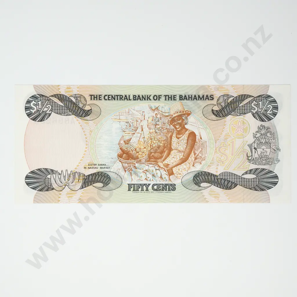 BAHAMAS 50 cents, 1984, UNC Image 1++