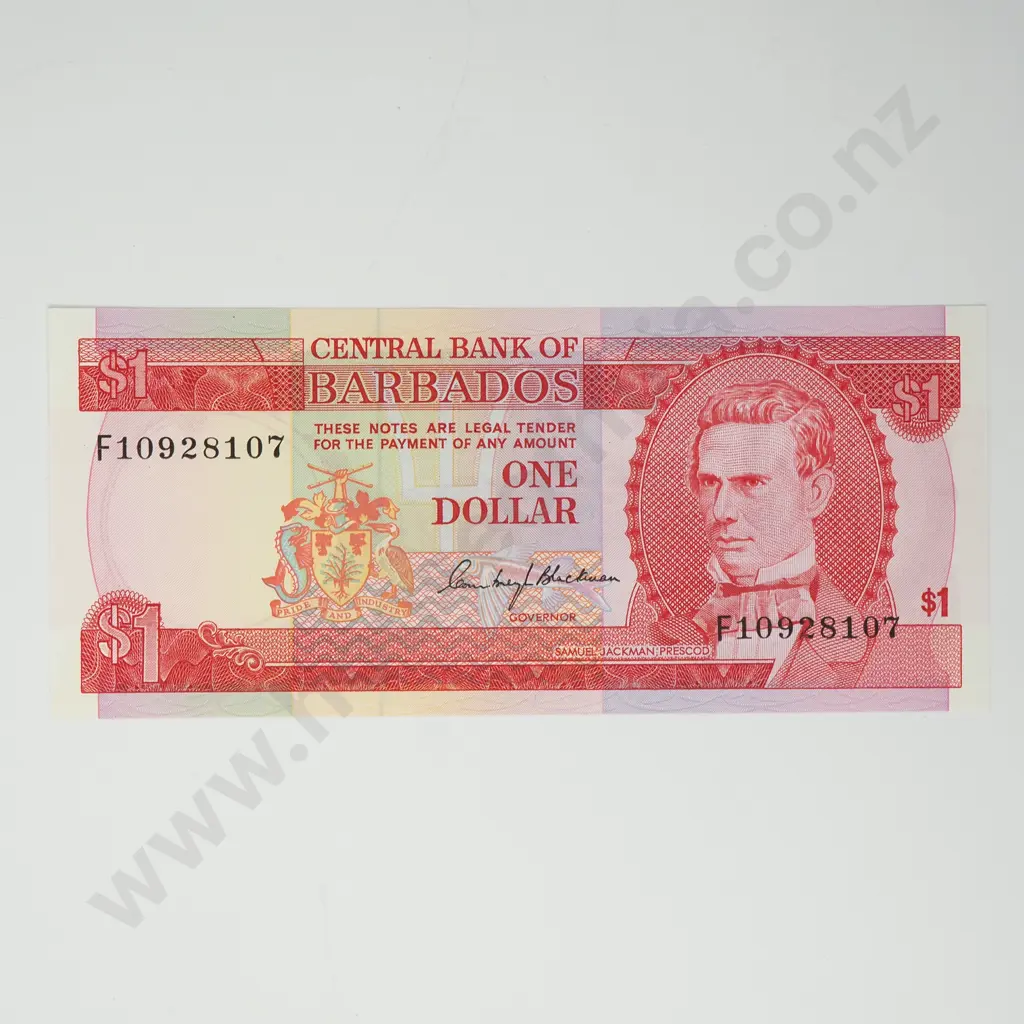 BARBADOS 1 dollar, 1973, UNC Image 1++